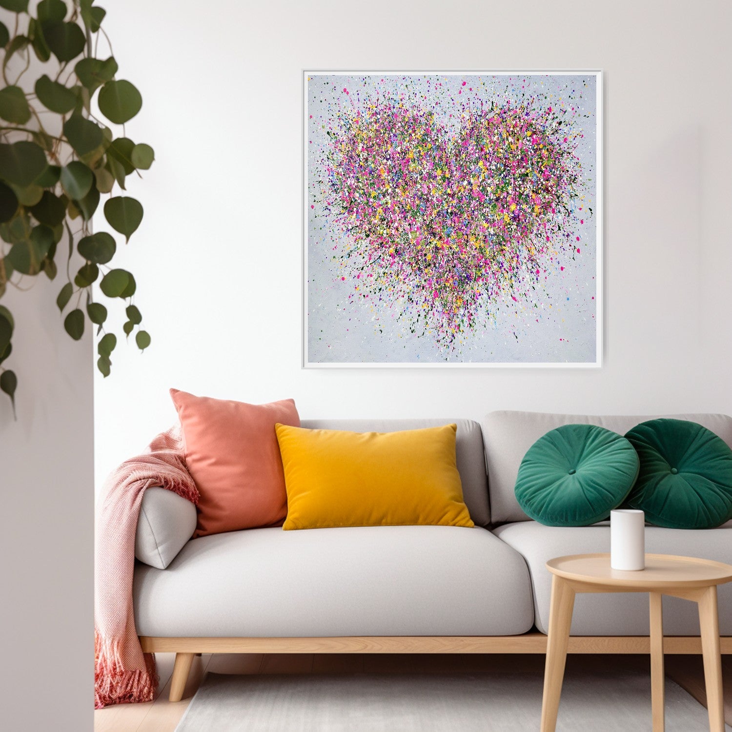 A Happy Heart SQUARE PRINT ON FINE ART PAPER