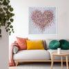 A Happy Heart SQUARE PRINT ON FINE ART PAPER