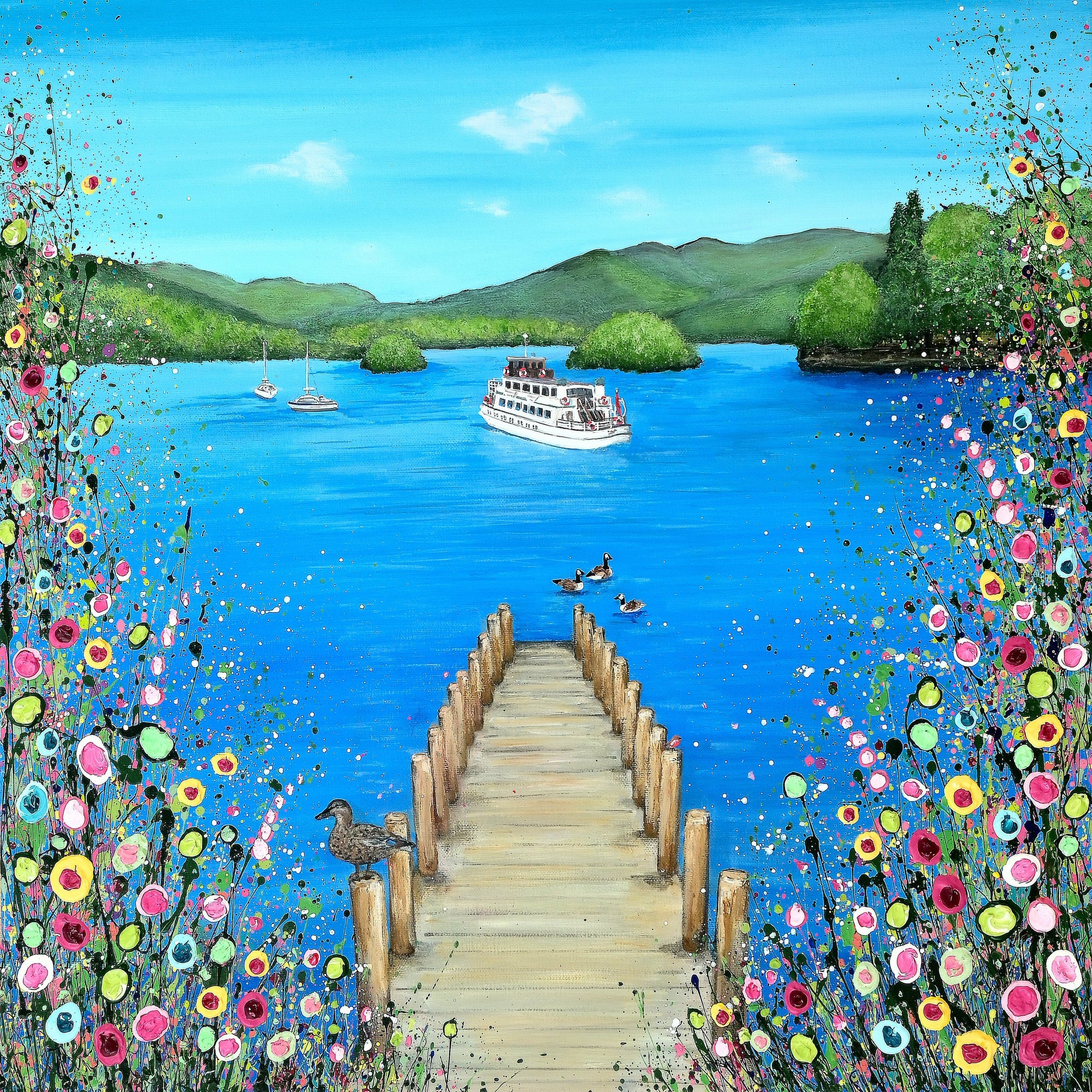 I Lost My Heart At The Lake PRINT ON FINE ART PAPER